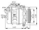 FC2257 Compressor, air conditioning 64526950152 6950152 BMW 2003-
